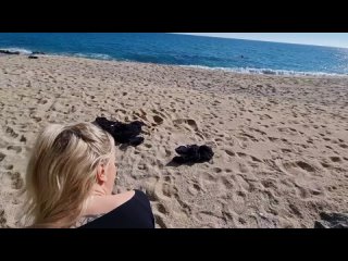 sex on the beach with a beautiful blonde